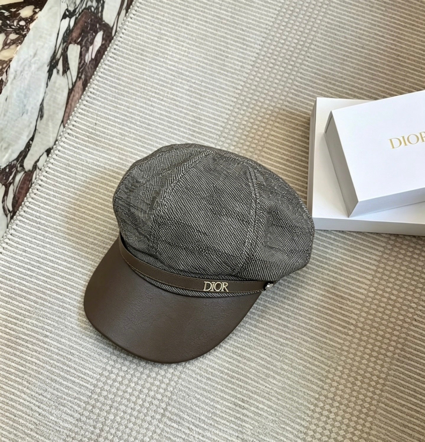 Dior Beret Denim Leather 212643