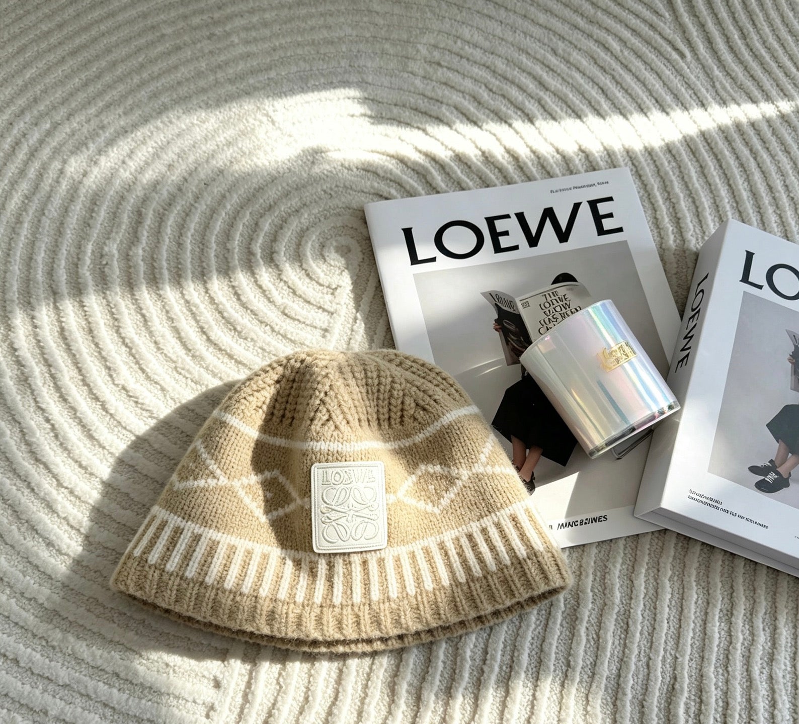Loewe Jacquard Knit Bucket Hat 212901