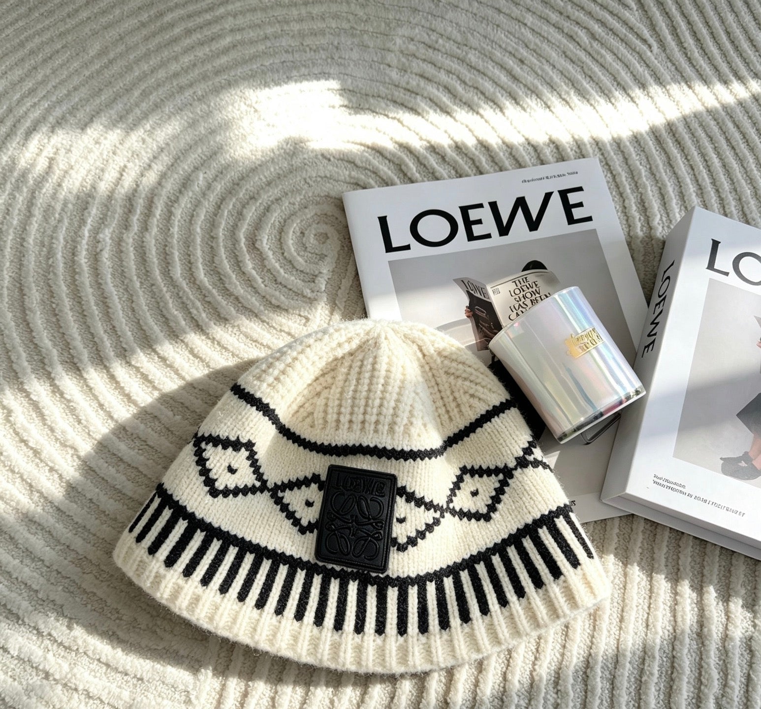Loewe Jacquard Knit Bucket Hat 212901