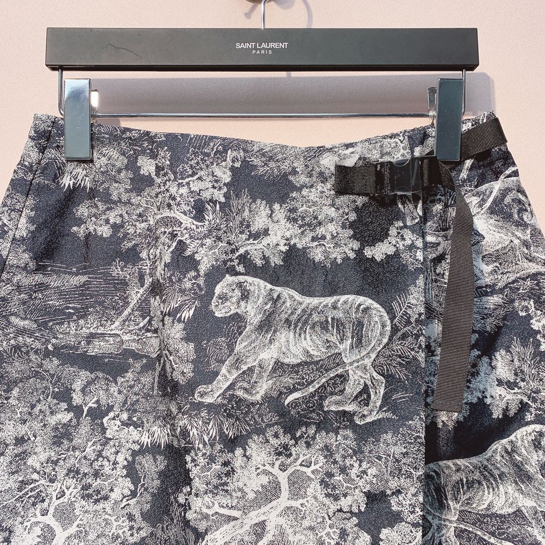 CD 25 Jungle Animal Print Skirt Polyester 293344