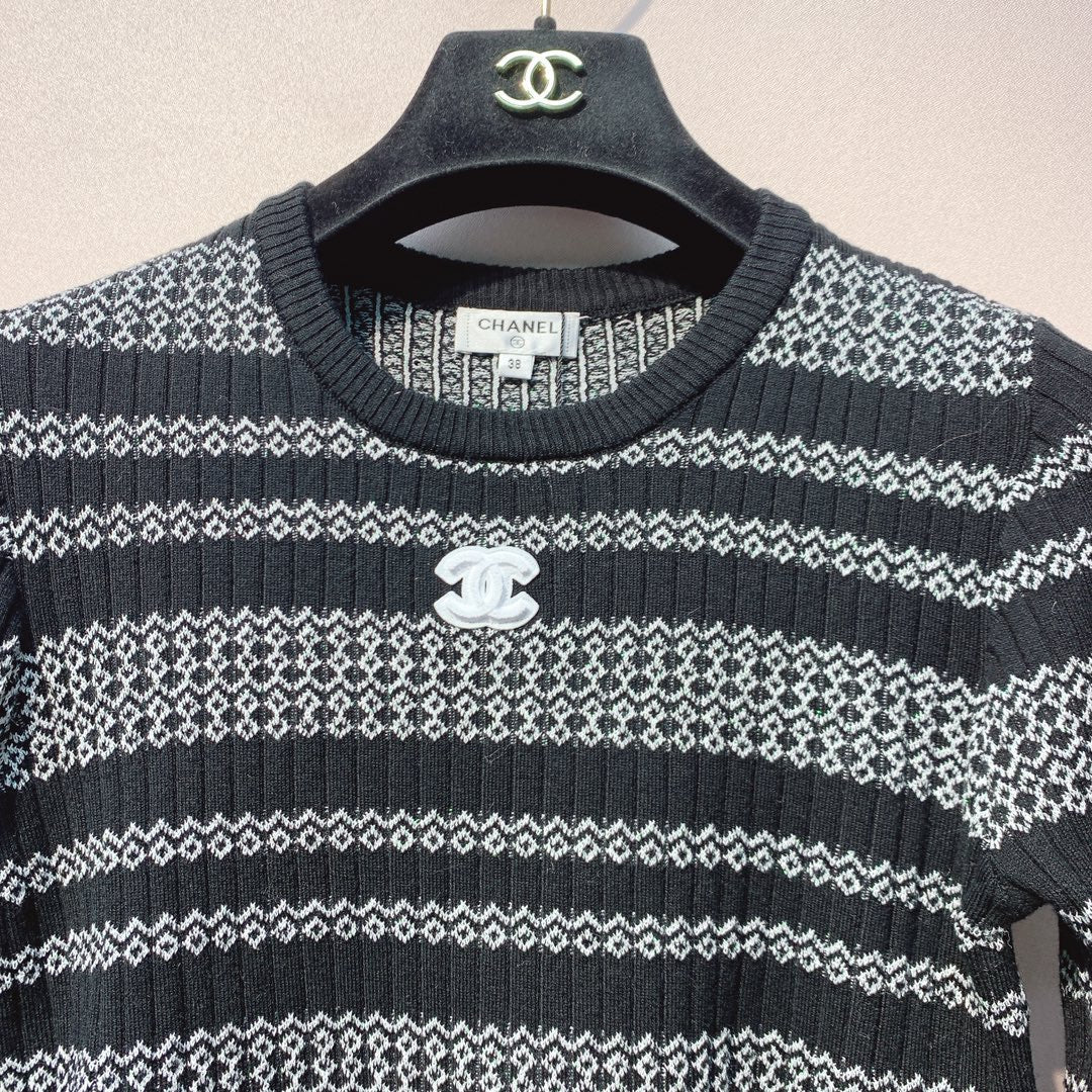 CC 25 Striped Sweater Polyester Fabric 296116