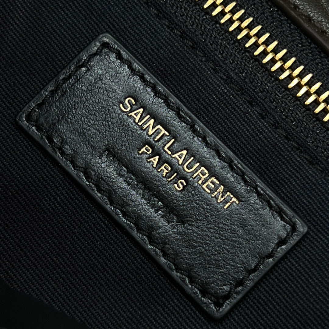 YSL Handbag 28 Brown Pattern Lambskin