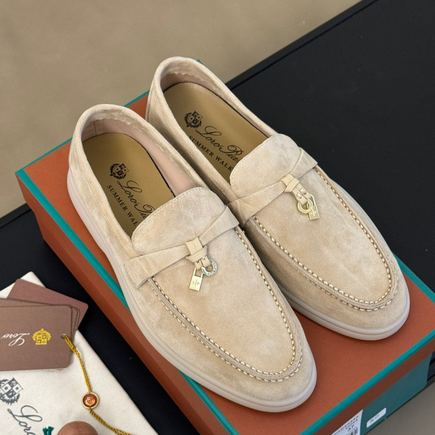 summer charm walk loafer suede
