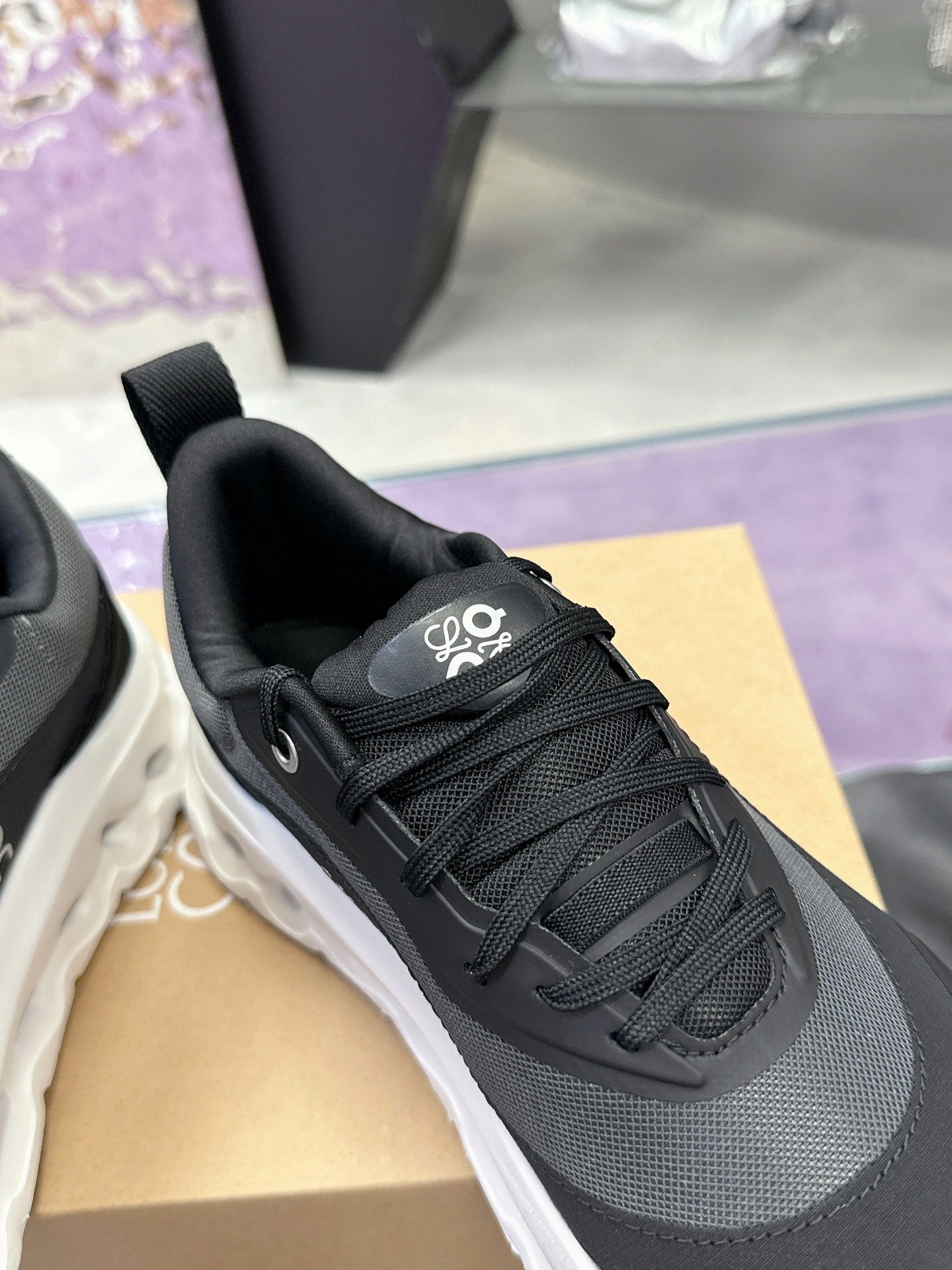 Loewe x Running Cloudtilt2.0 Sneaker Black Calfskin