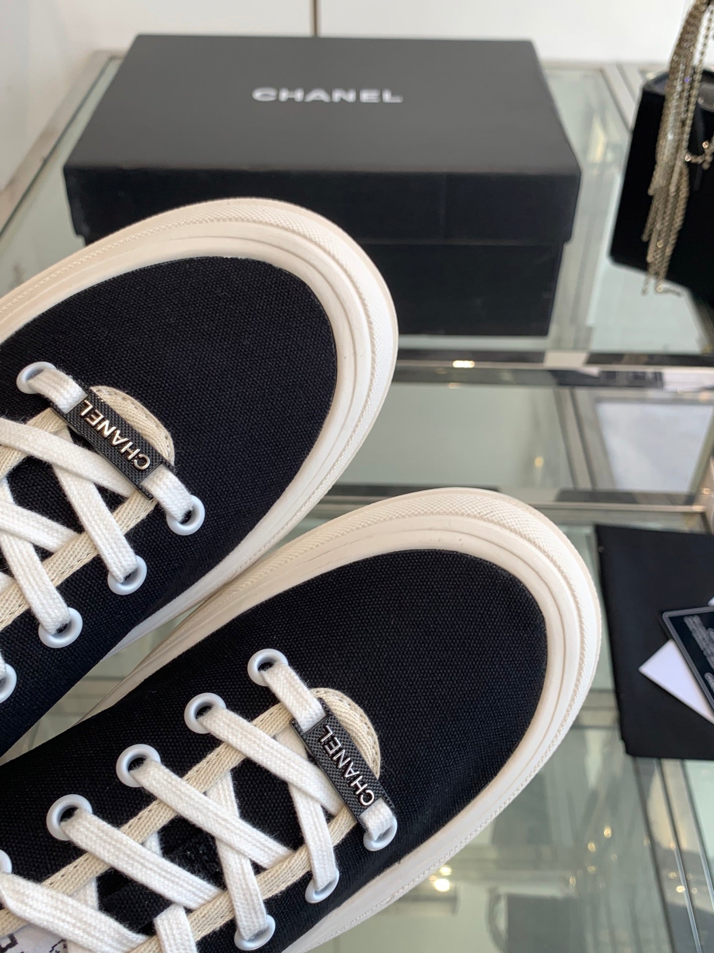 CC Sneaker Black Canvas  203261