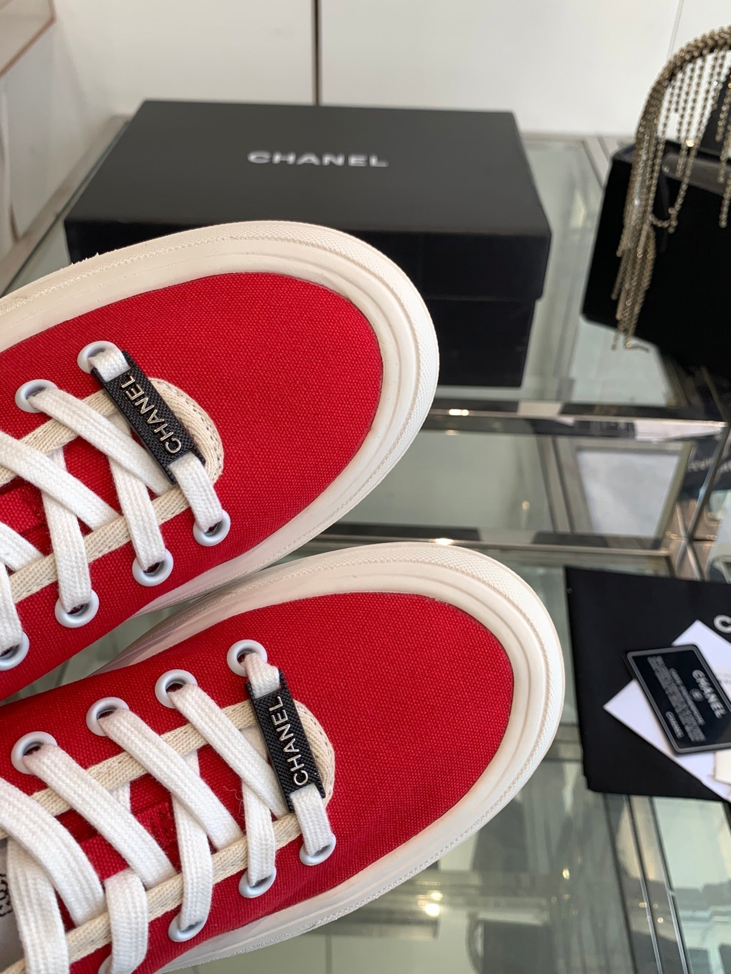 CC Sneaker Red Canvas 203267