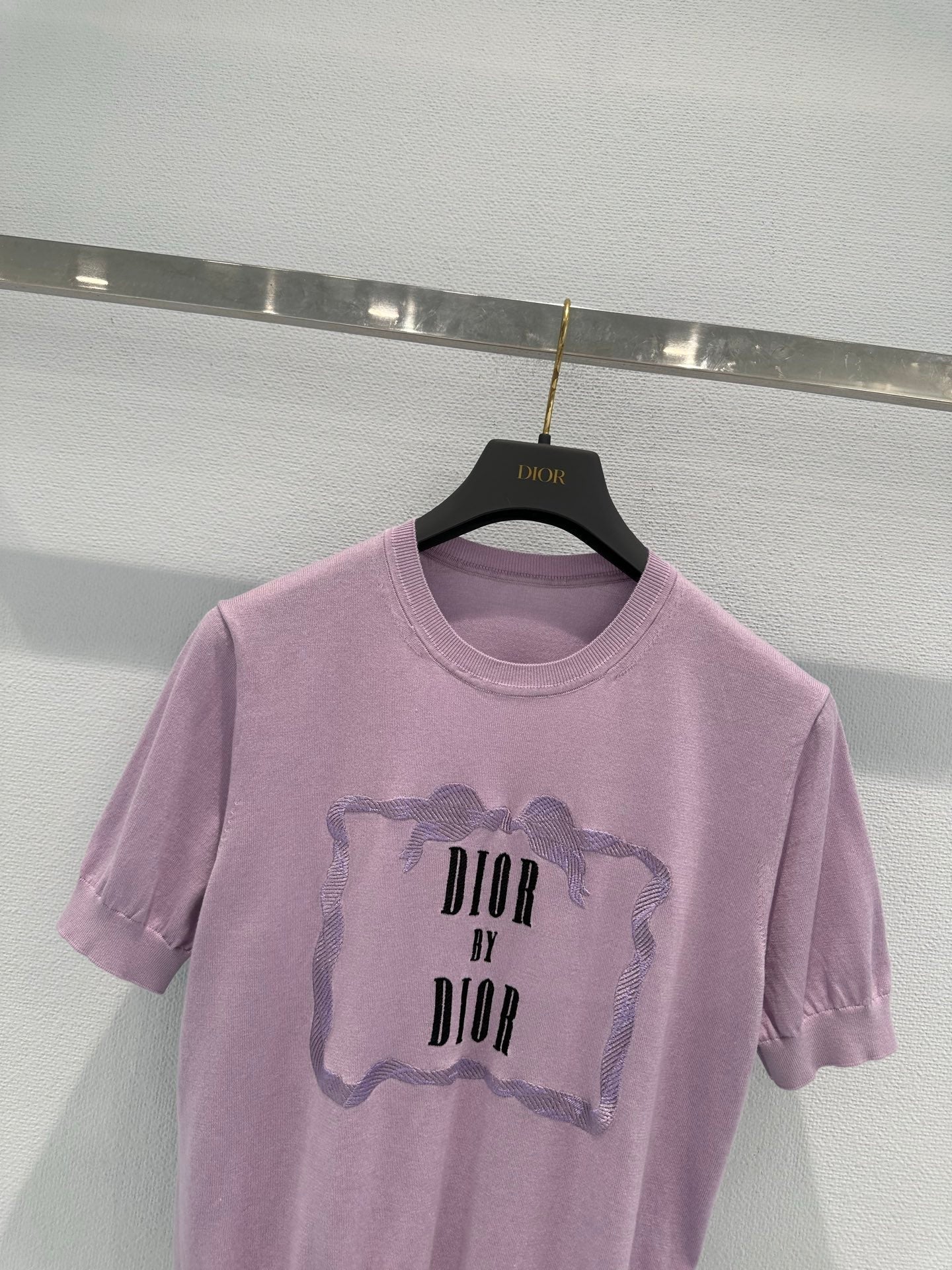 Dior 2026 Short-sleeved T-shirt Purple Cotton 460281