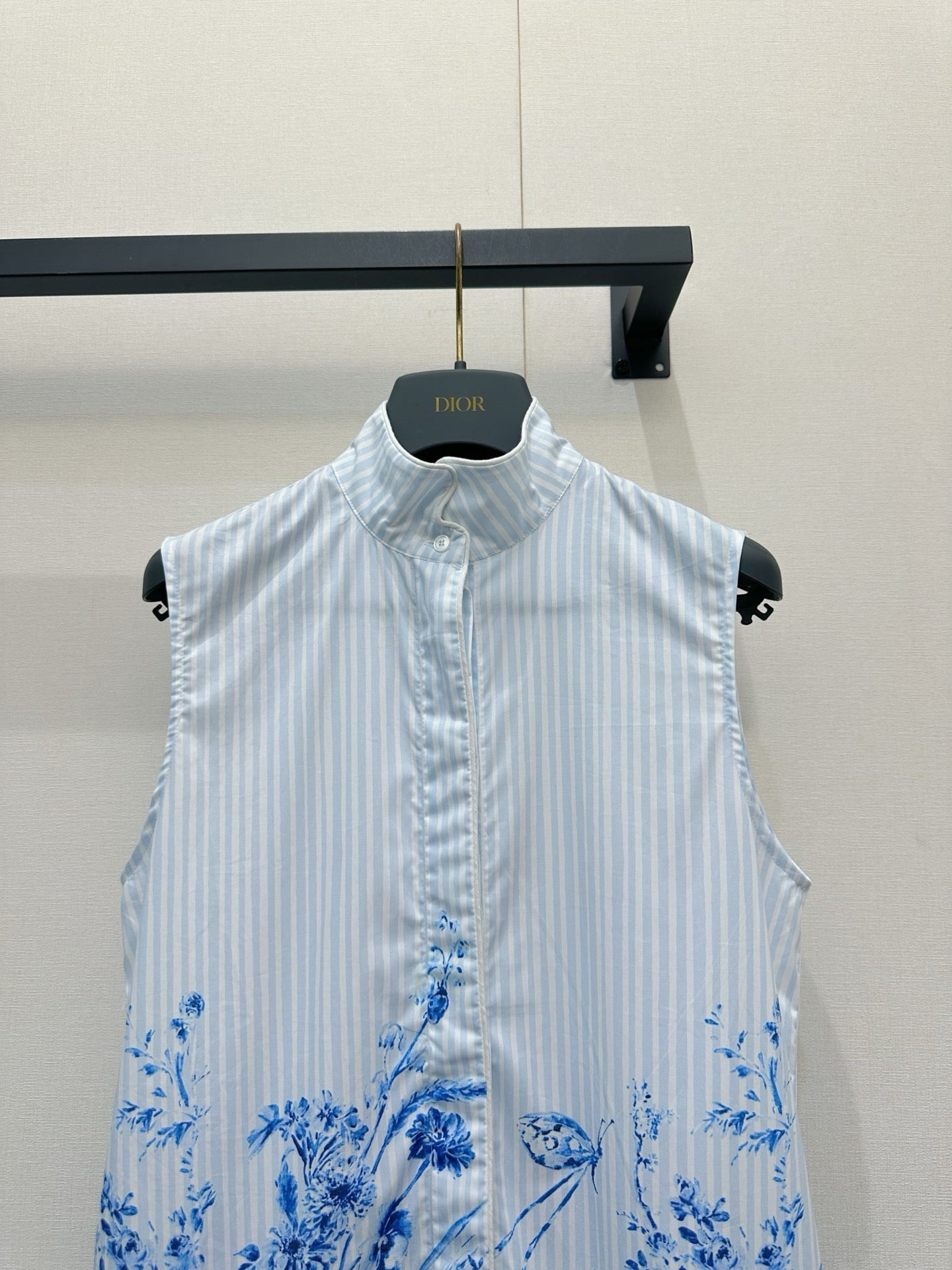 Dior 2026 Vest Dress White Blue Cotton 408001