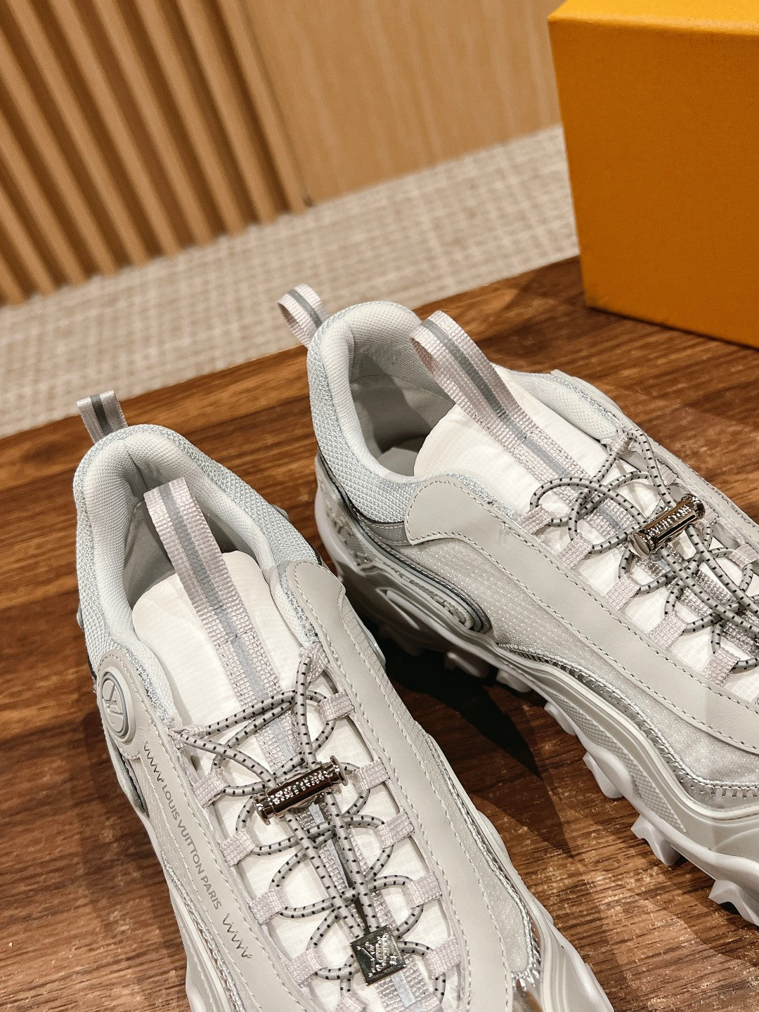 LV Rush Sneaker White Mix Silver Cowhide