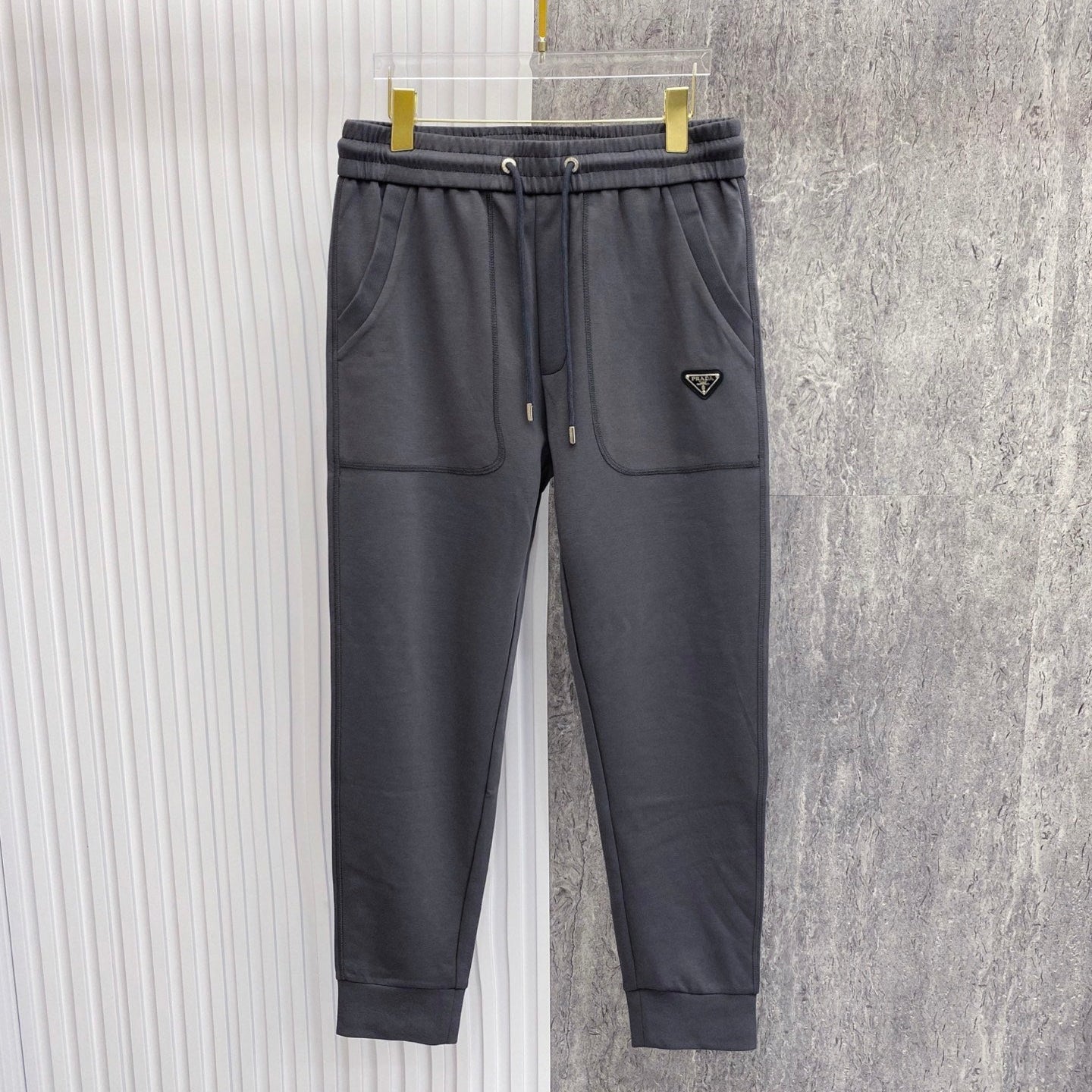 PRA 2026 Men's Casual Pants Gray Fabric 842902