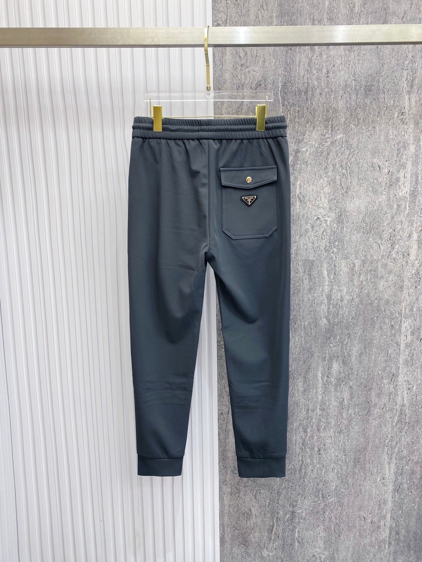 PRA 2026 Men's Casual Pants Dark Gray Red Fabric 842906