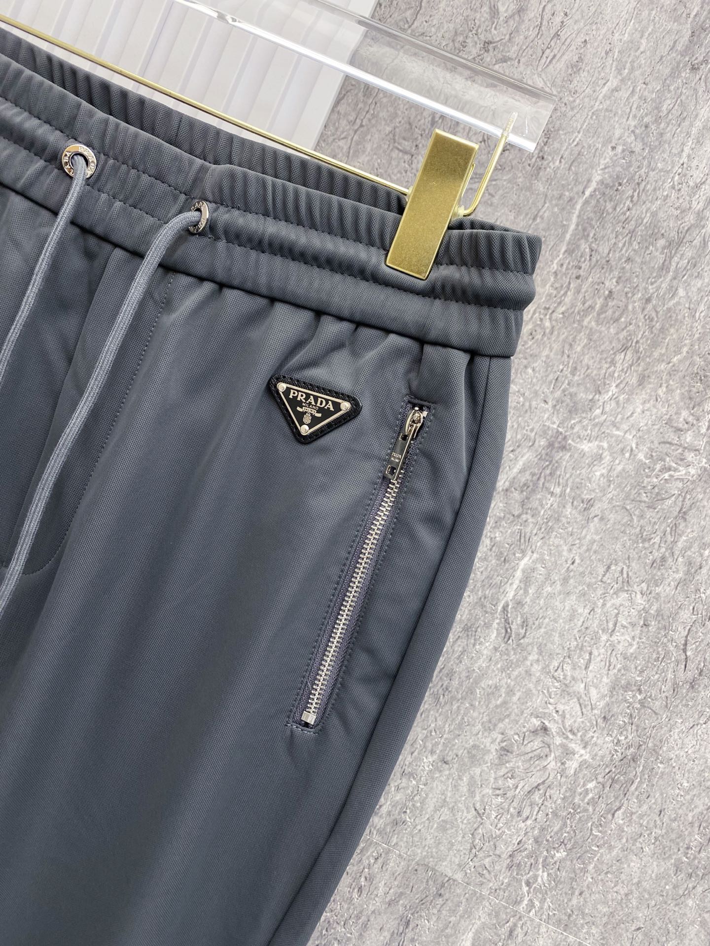 PRA 2026 Men's Casual Pants Dark Gray Red Fabric 842906