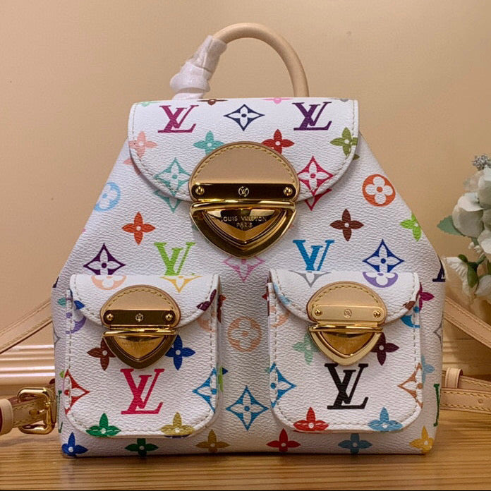 LV Venice LV x TM White Multicolored Monogram Canvas 203340