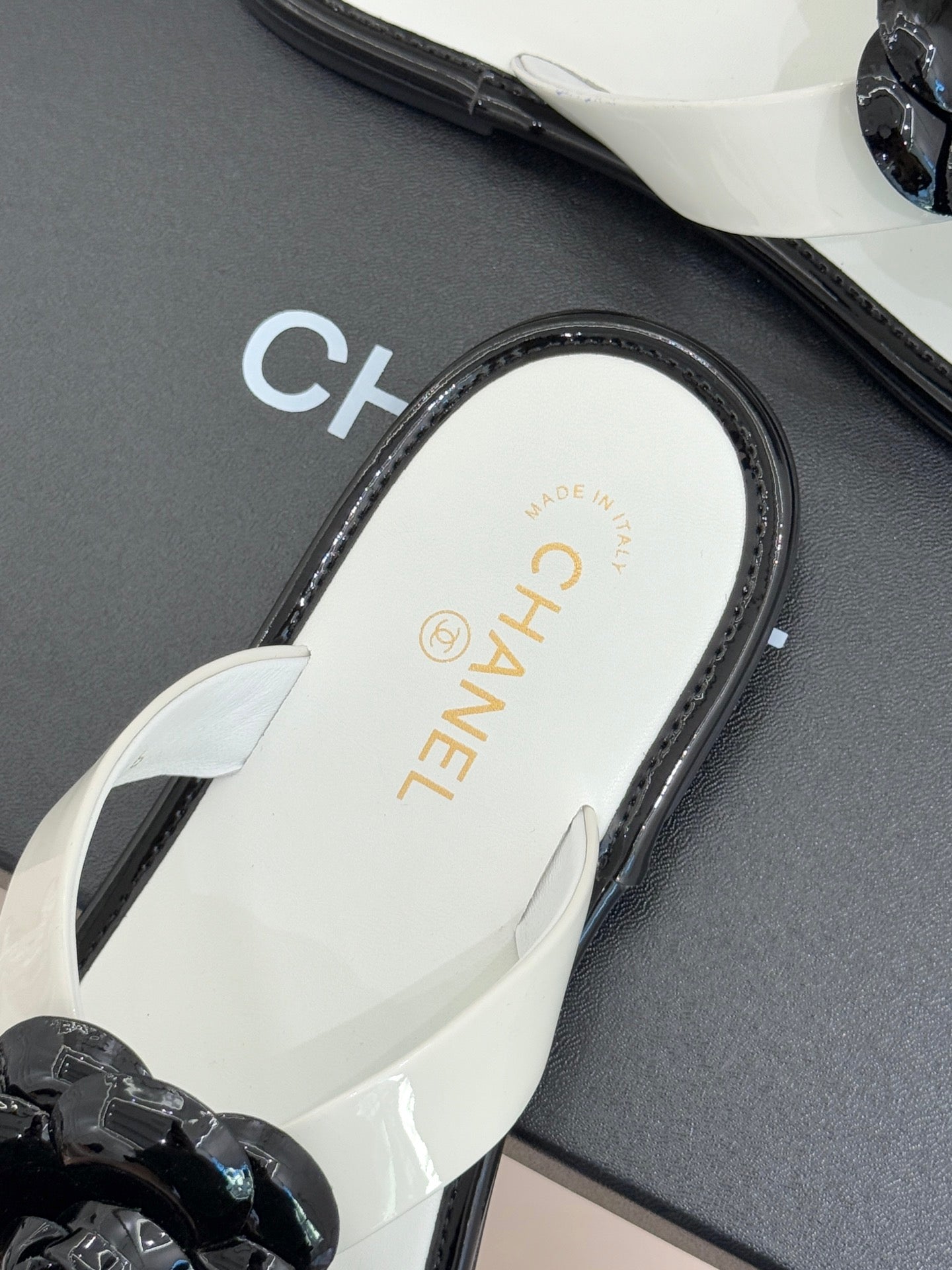 CC 26 Camellia Thong Sandal Sheepskin