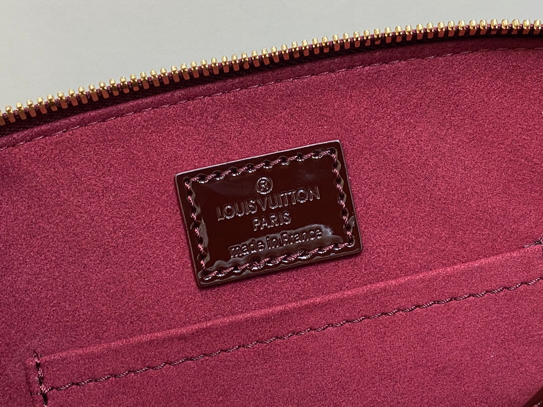 alma bb 23 bordeaux red epi calfskin