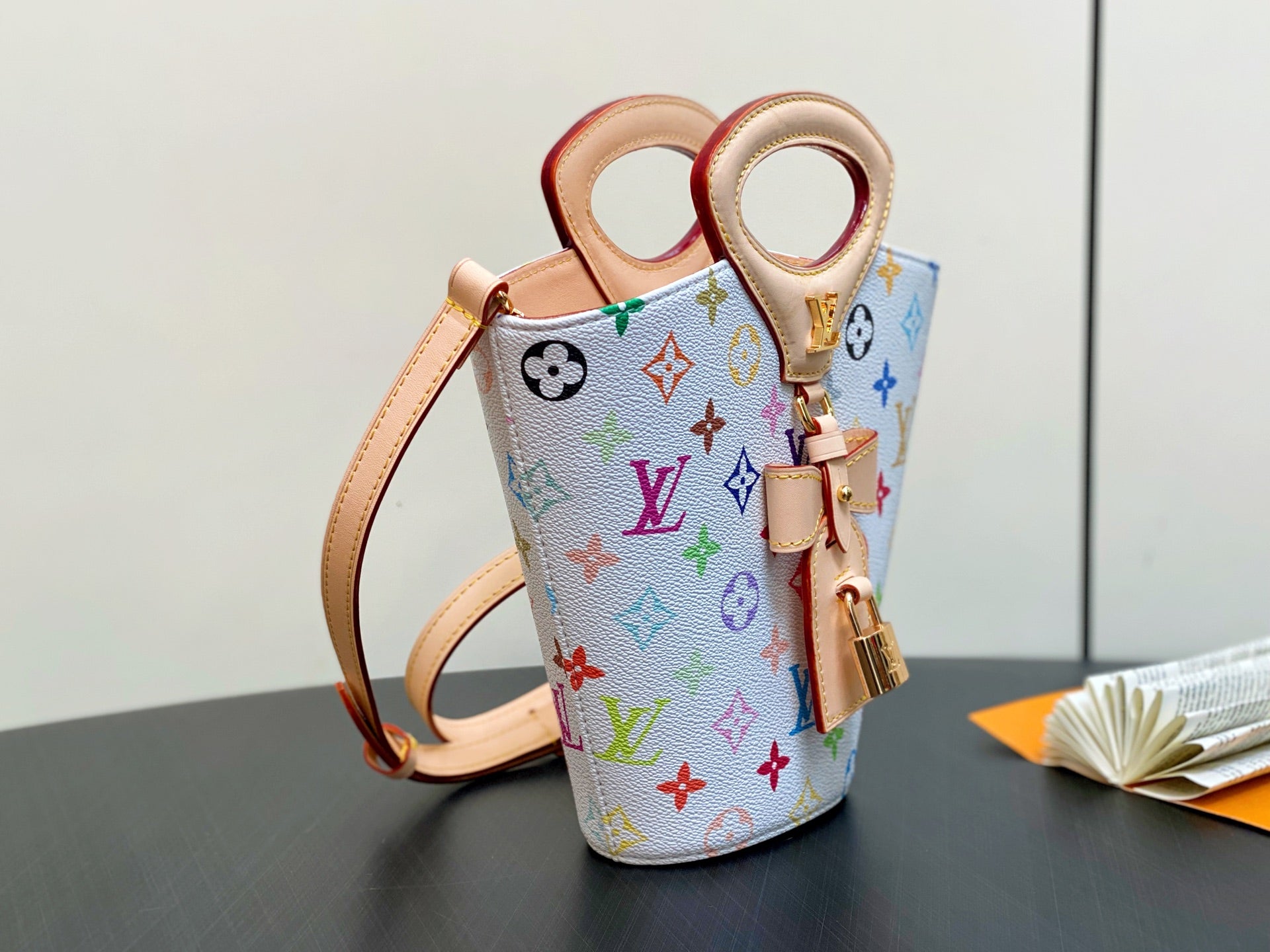 LV Rivage BB 18cm White Multicolore Monogram Canvas 329875