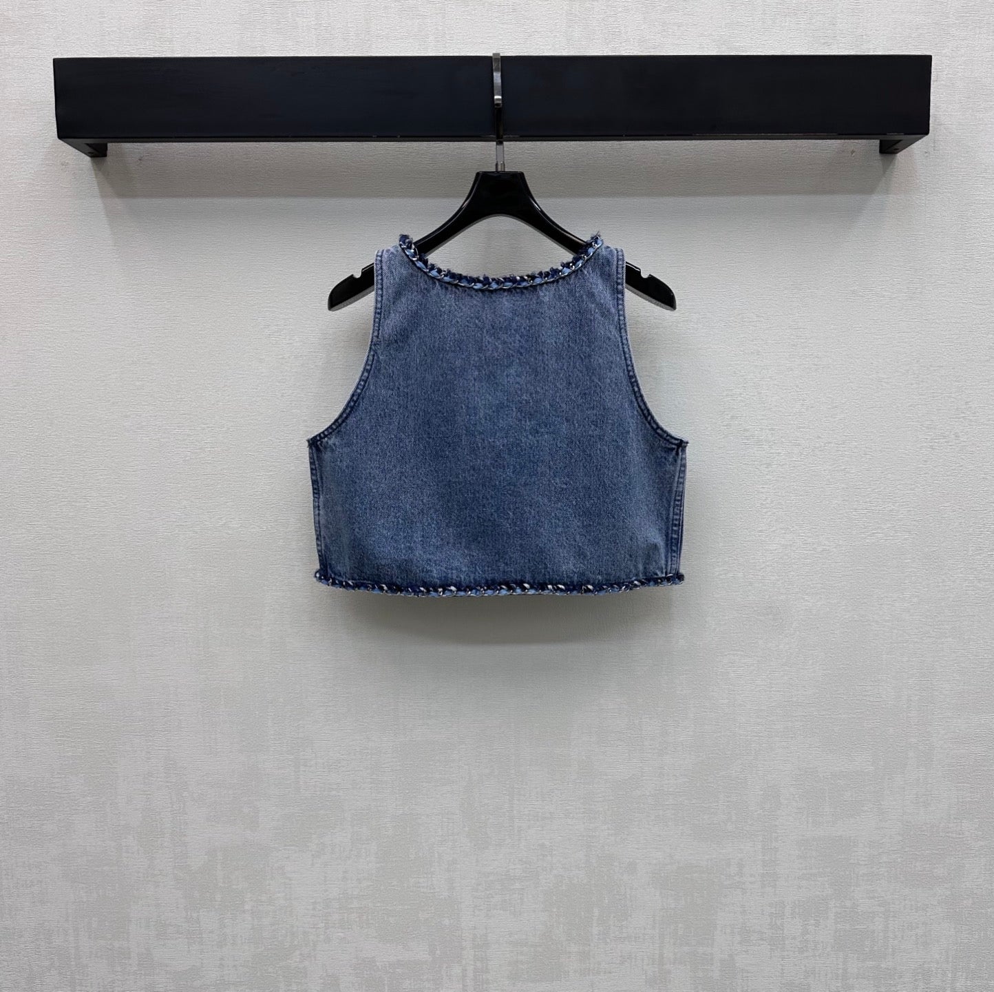 Chanel 2026 Denim Vest Blue Cotton 356145