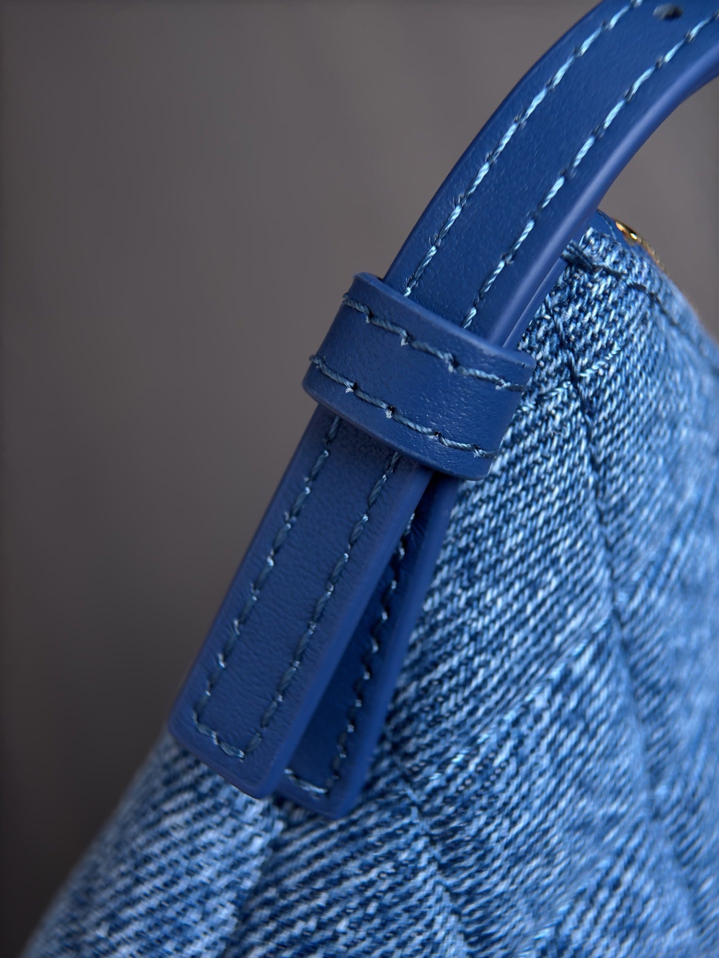 Chanel 2026 Clutch Bag 26cm Blue Denim Leather