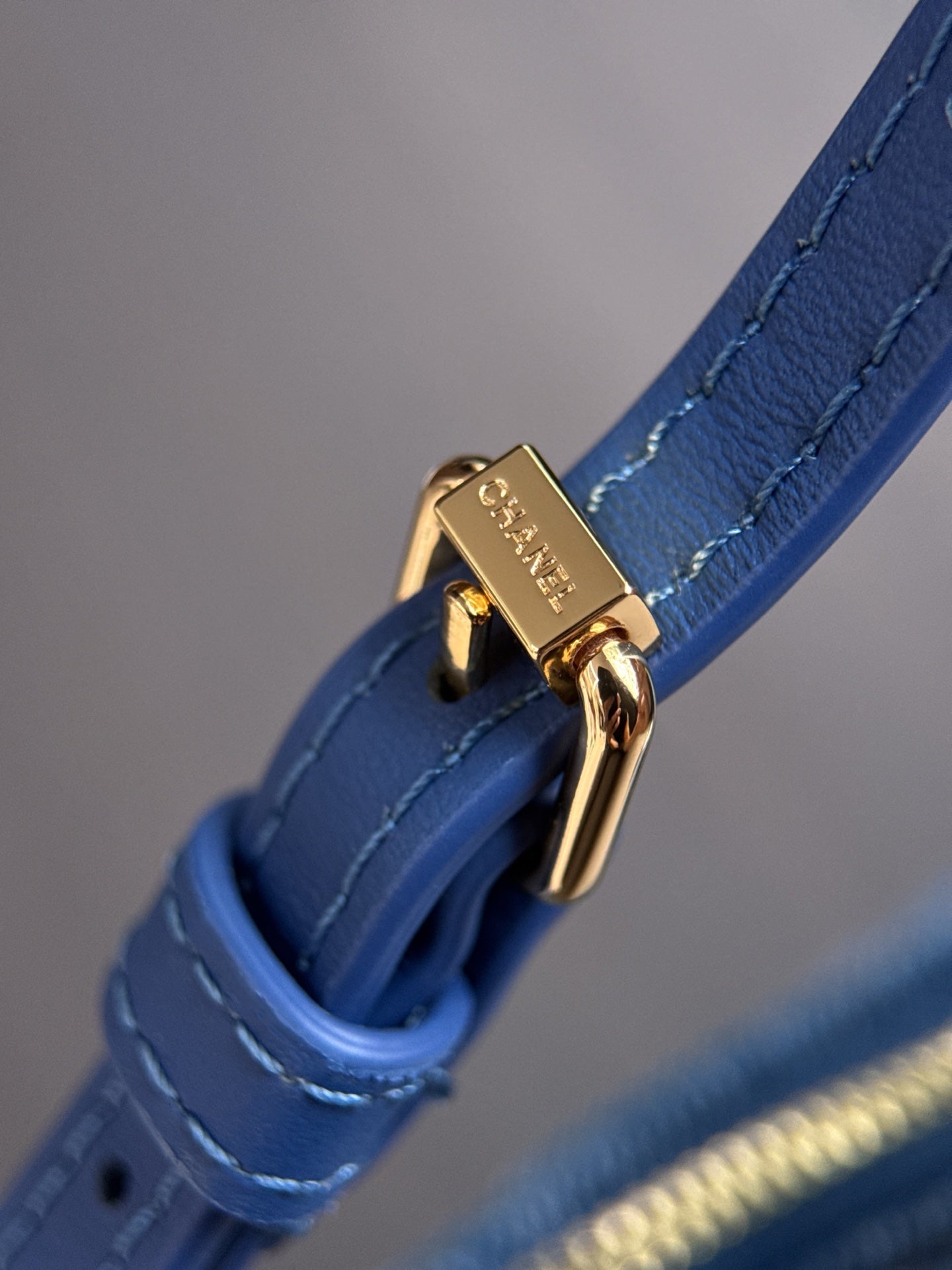 Chanel 2026 Clutch Bag 26cm Blue Denim Leather