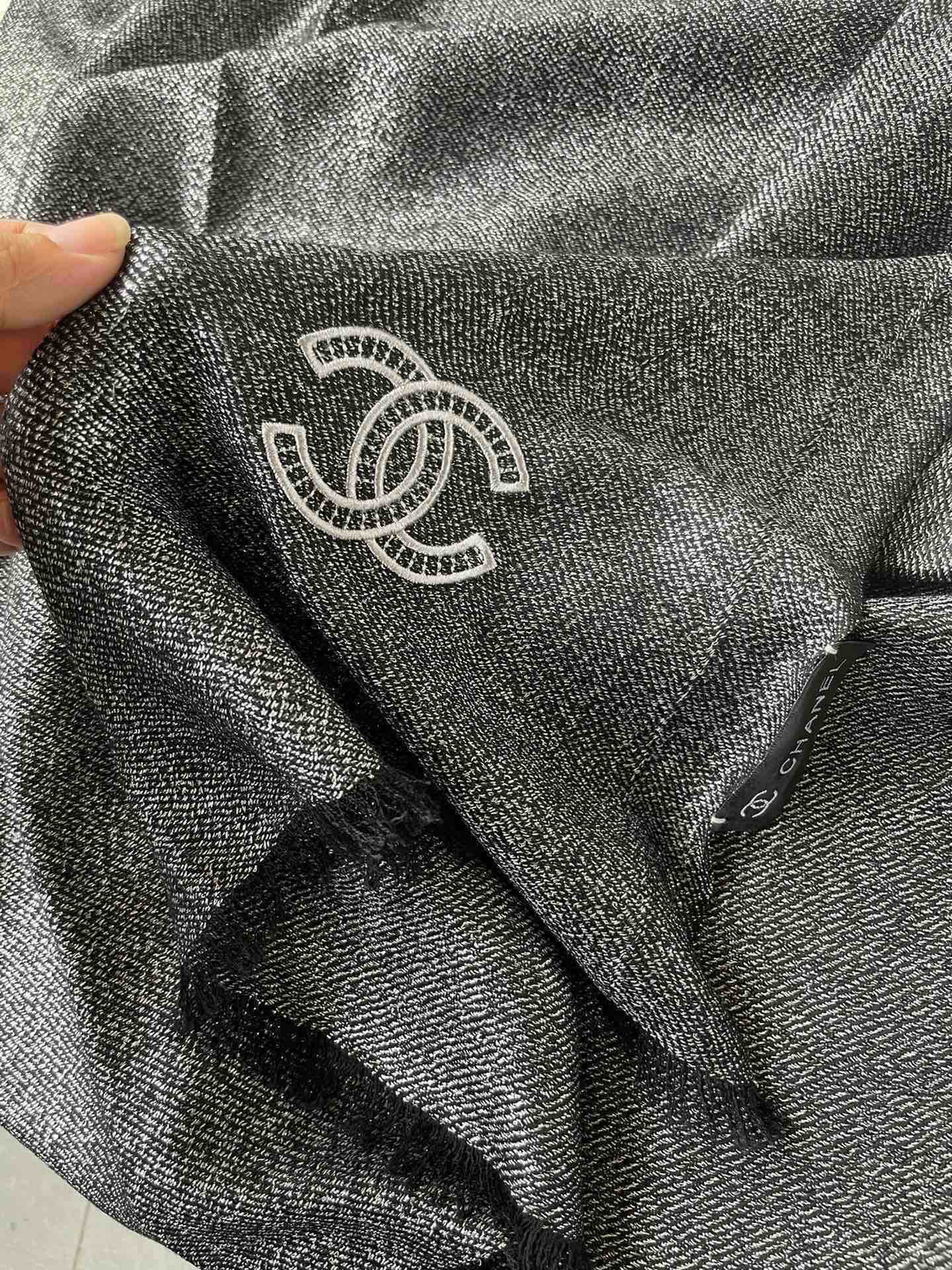 CC Scarf 210 CM In Black Cashmere 418353