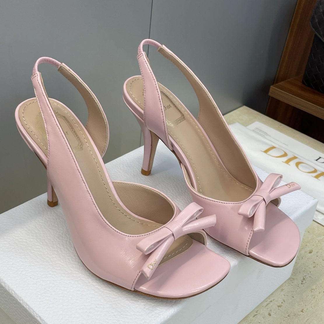 Dior 2026 Bow Heeled Slingback Sandal 607567