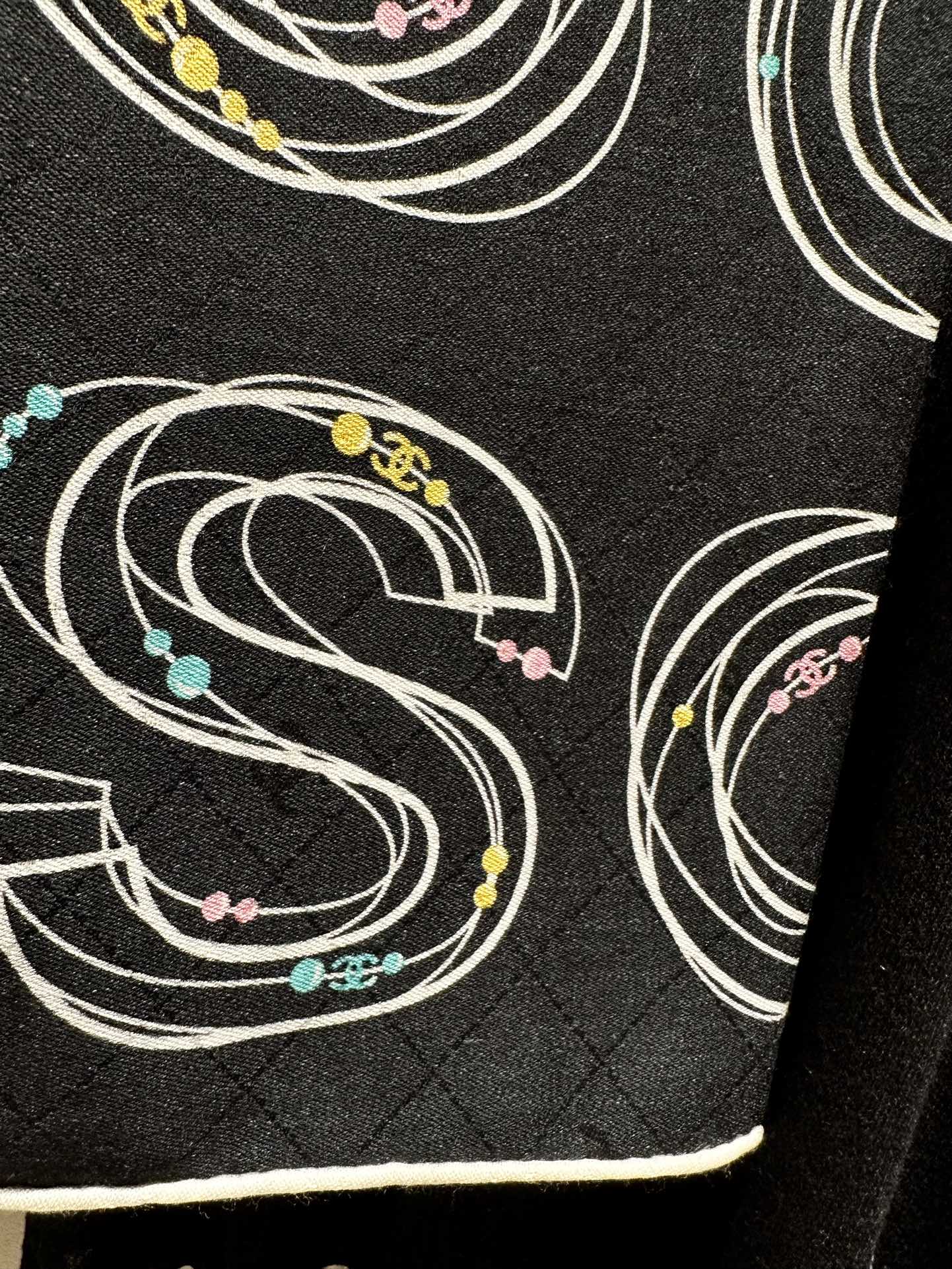 CC Square Scarf 140 CM In Black Silk Cashmere 420131