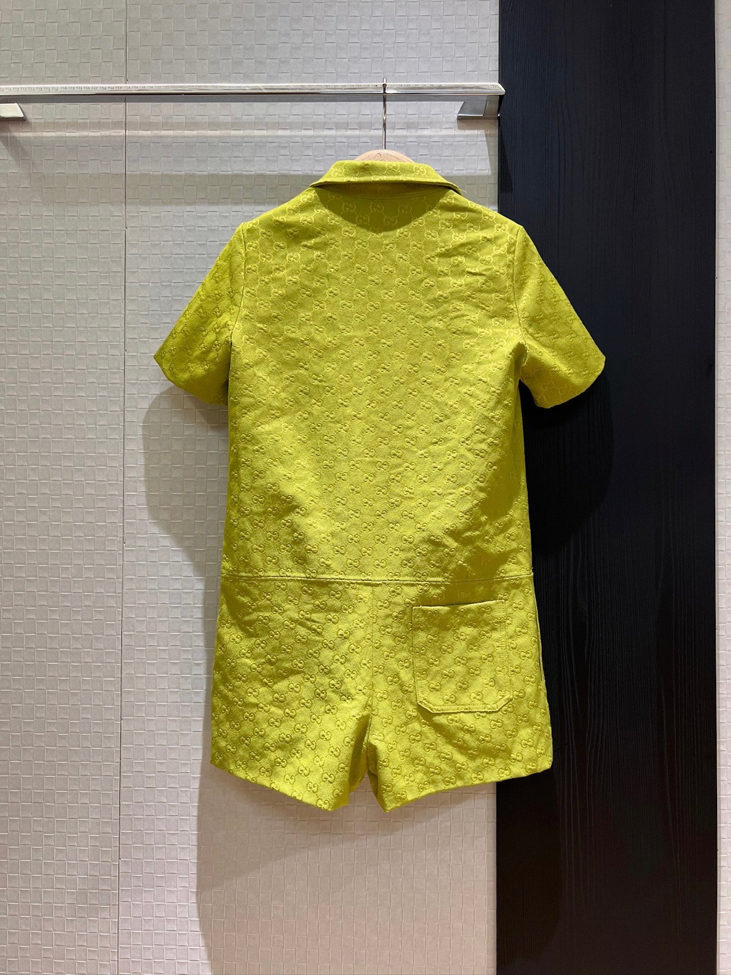 Gucci Jumpsuit Short Avocado Green Polyester Fiber