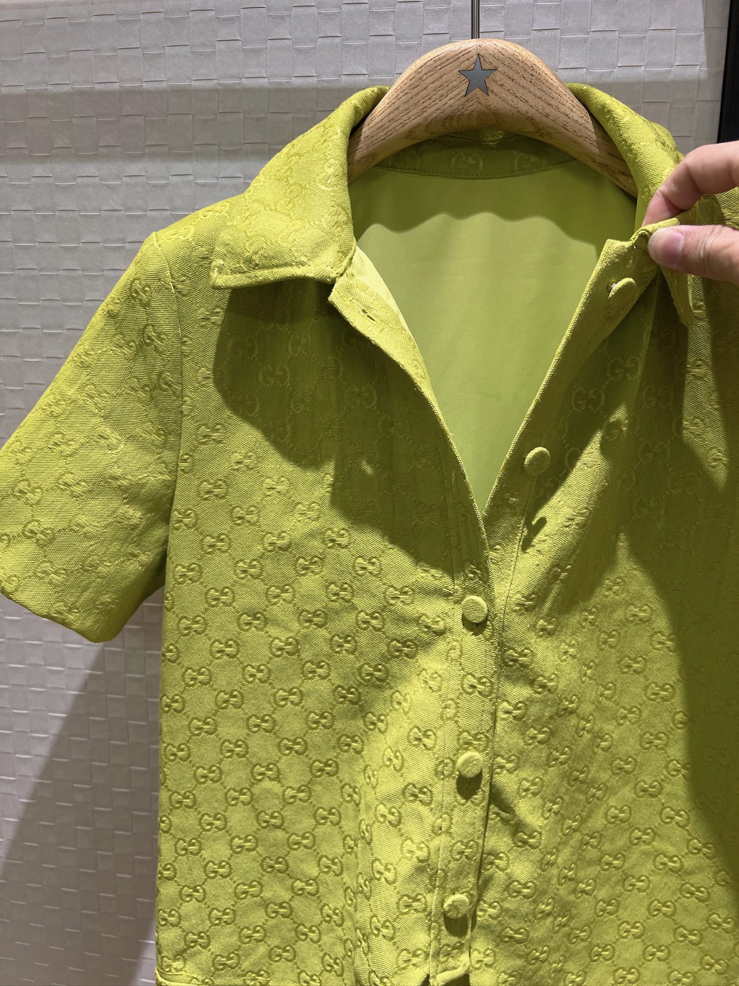 Gucci Jumpsuit Short Avocado Green Polyester Fiber