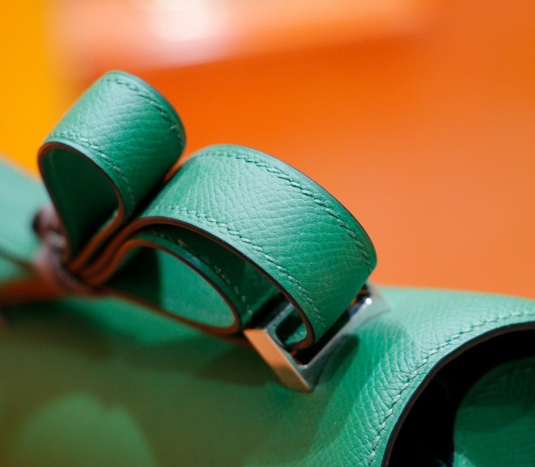 constance 24 dark green epsom leather gold hardware