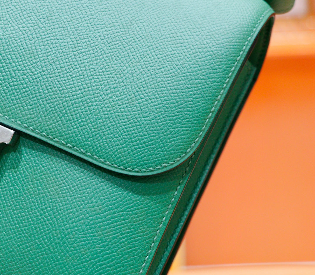 constance 24 dark green epsom leather gold hardware