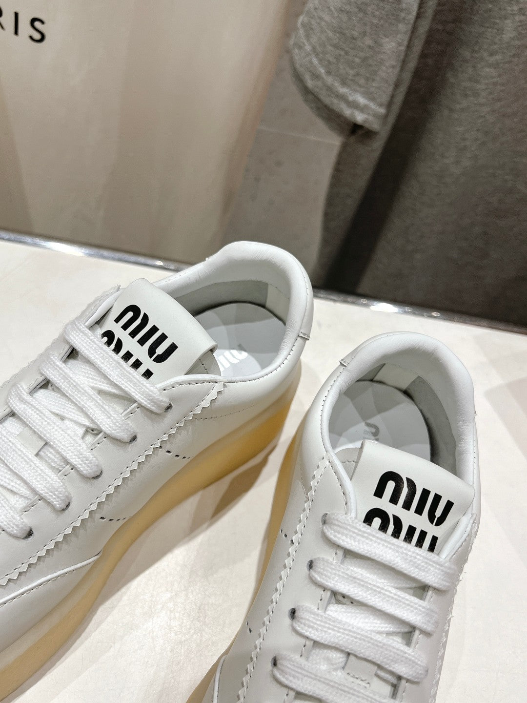 Miu Sneakers White Cowhide