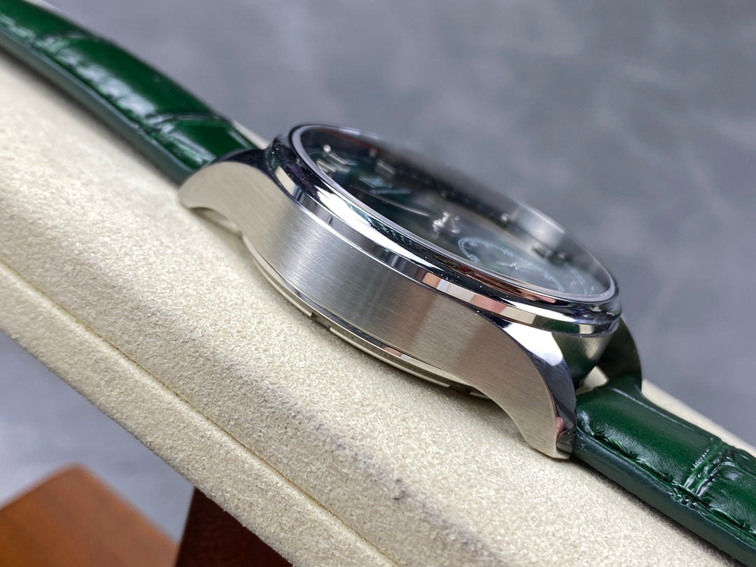 IWC Portuguese 40.4mm Green Dial Steel Case Silver Numerals