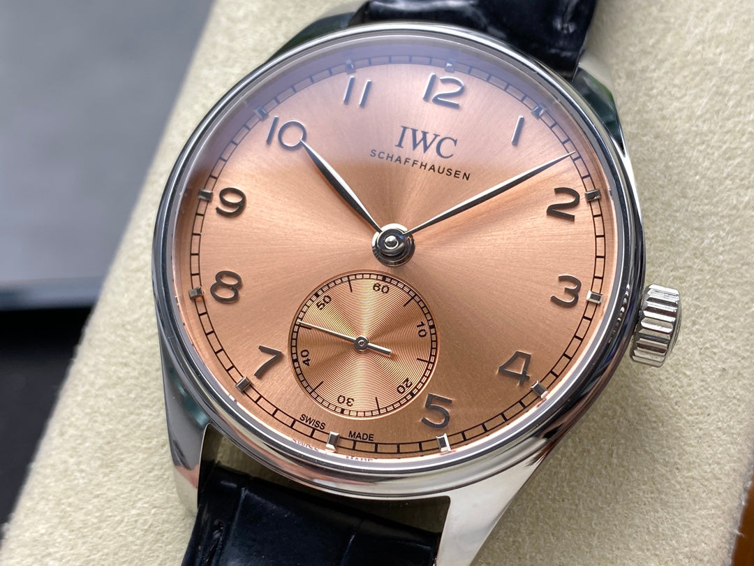 IWC Portuguese 40.4mm Opper-colored Dial Steel Case