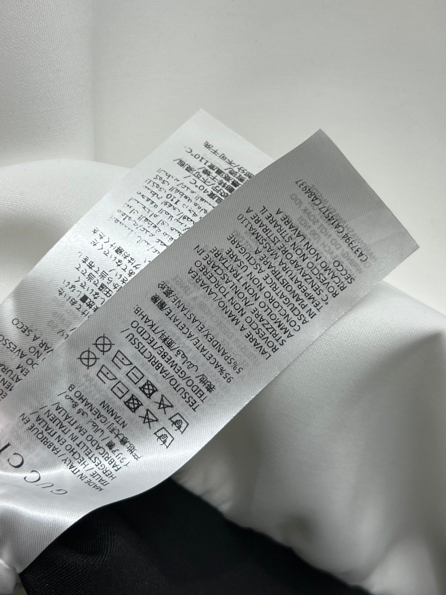 Gucci 25 Sport Suit Black White Acetate