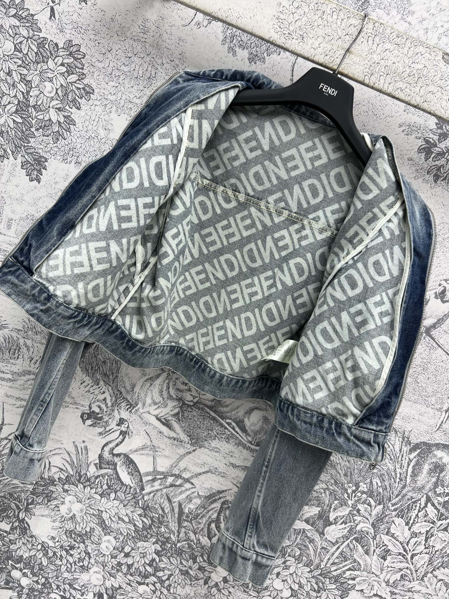 Fendi 25 Denim Jacket Blue Cotton