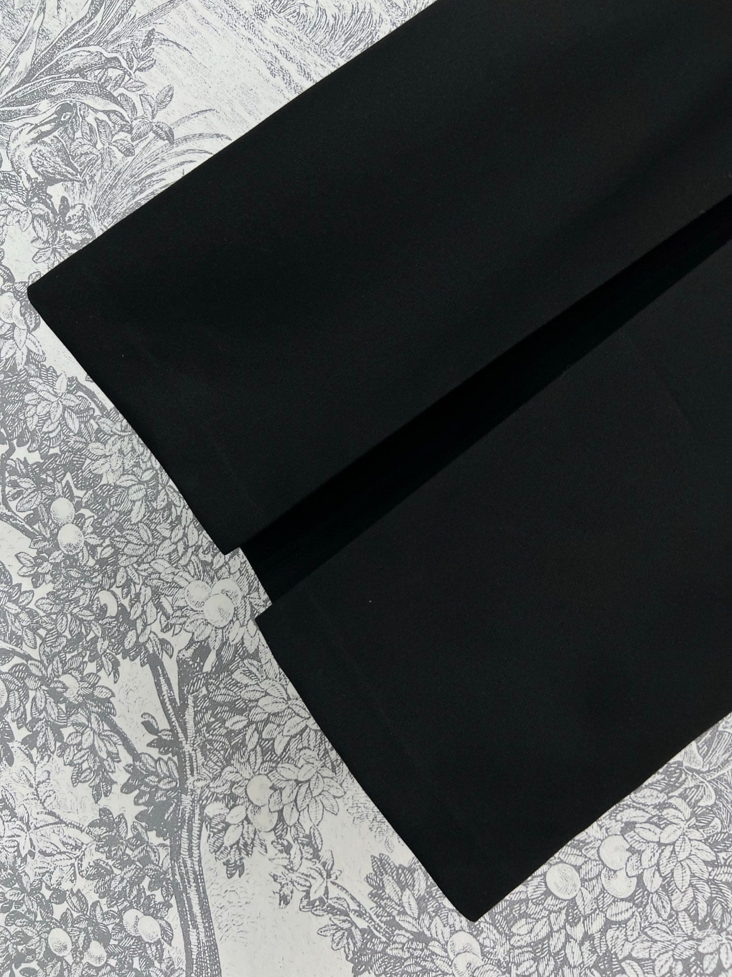 CD 25 A-line Pleated Long Skirt With Belt And Zipper Black Polyester Cotton