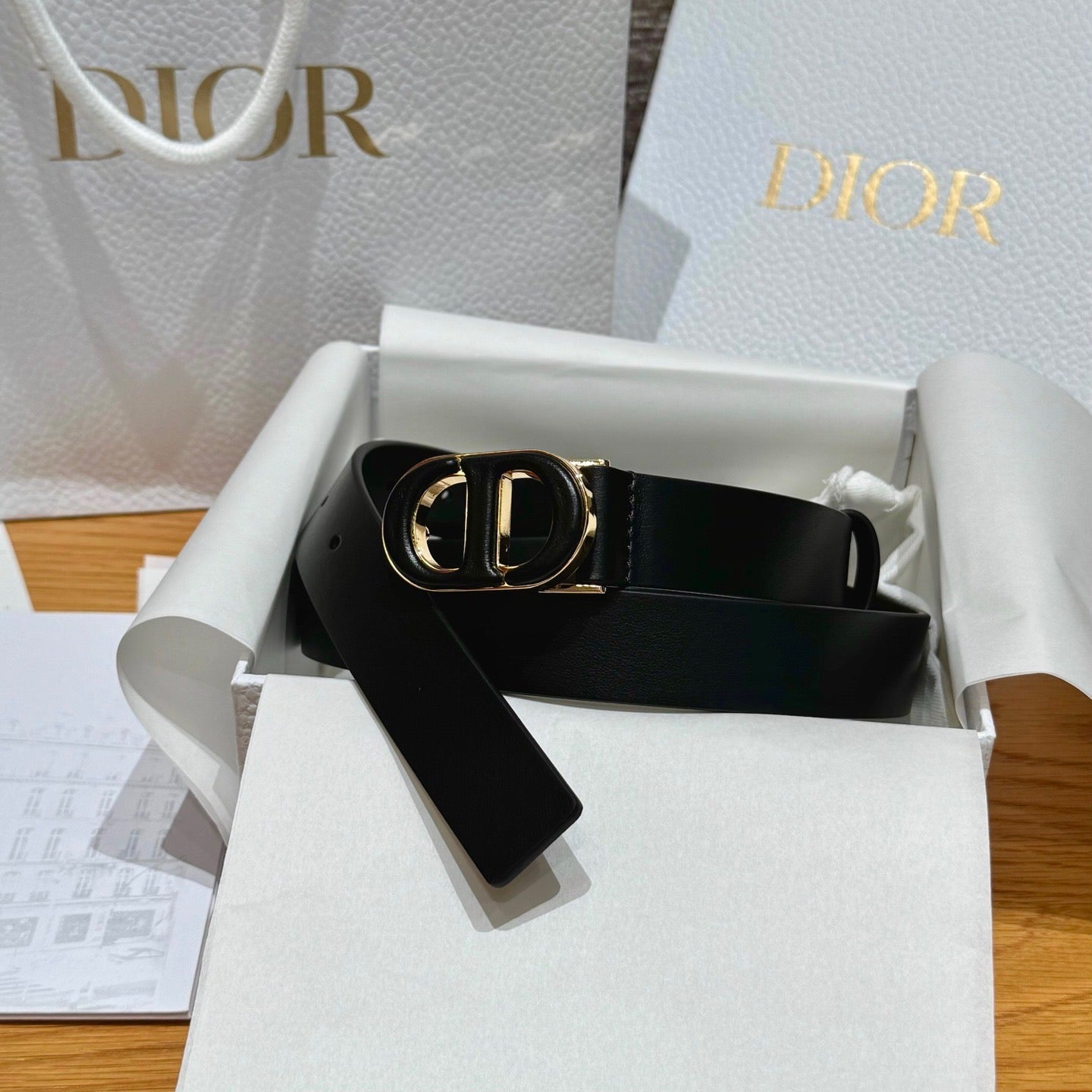 Dior 2026Reversible Saddle Belt 2.5cm Smooth Calfskin