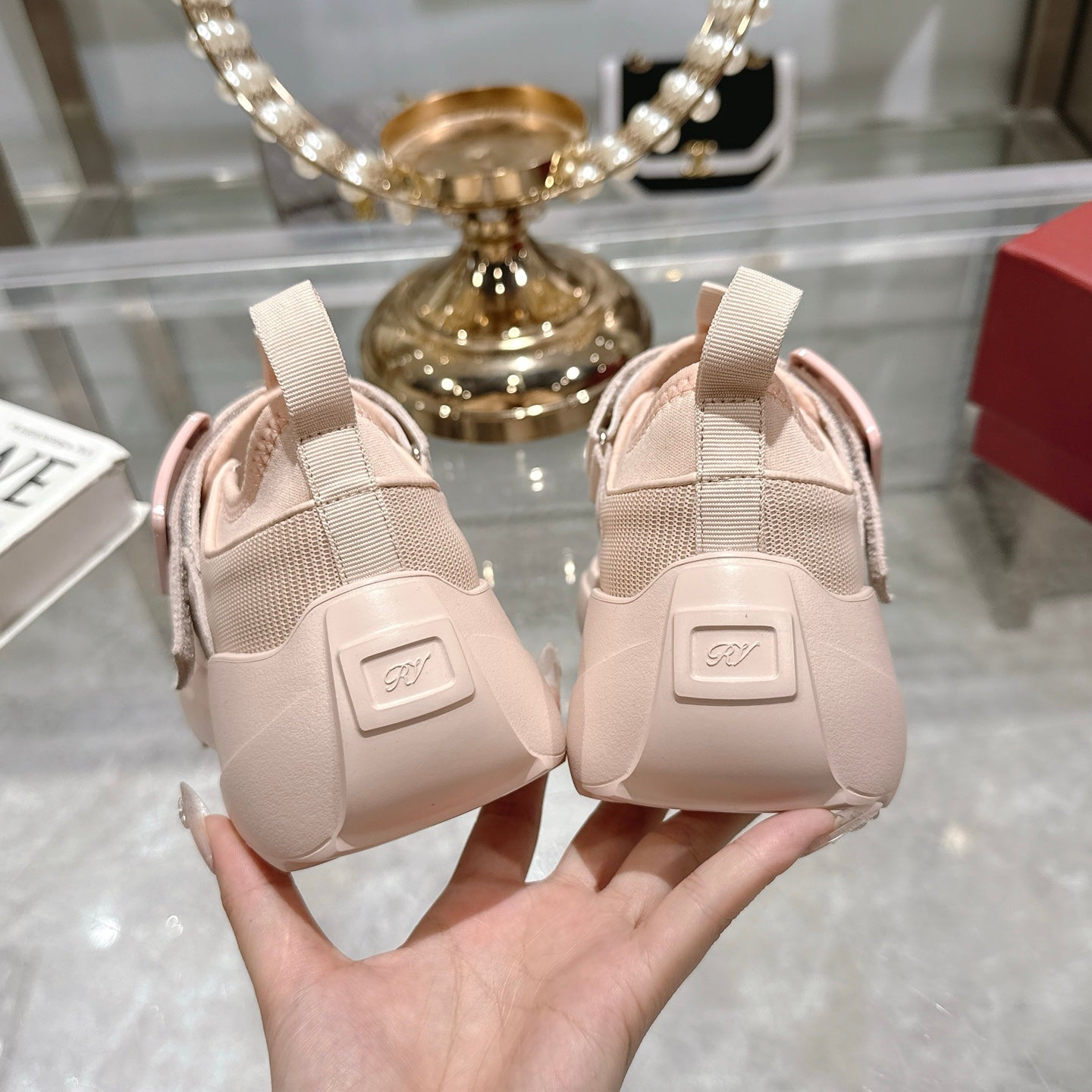 Viv 25 Sneaker Pink Imported Breathable Mesh 235359