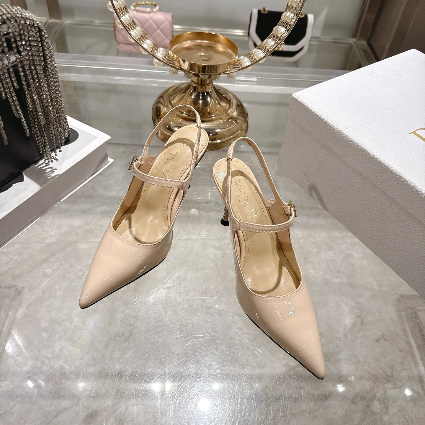 CD 26 Mary Jane High Heels 80 Patent Leather 679859