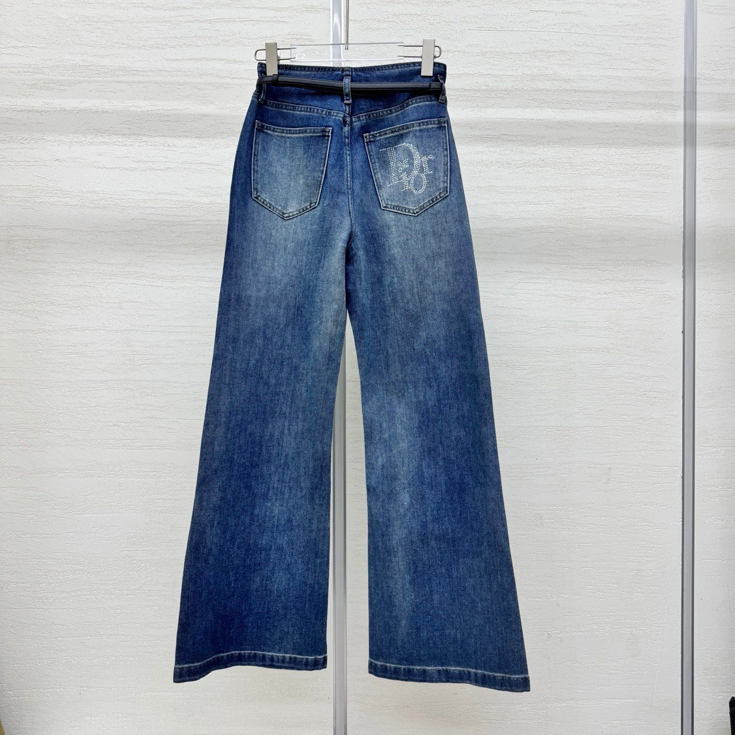 Dior 2026 Belt Buckle Jean Blue Cotton