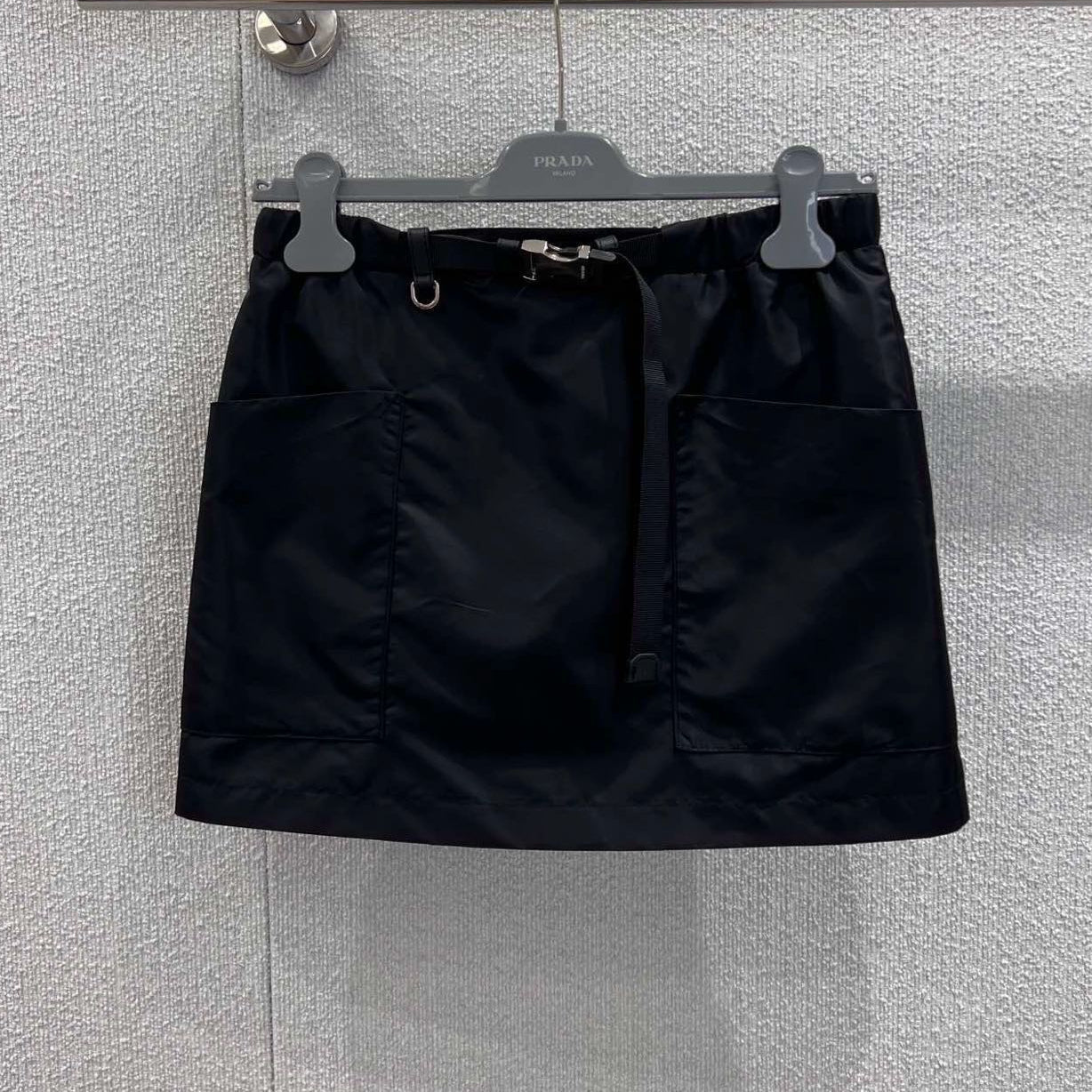Prada 2026 Short Skirt Black Polyamide 399153