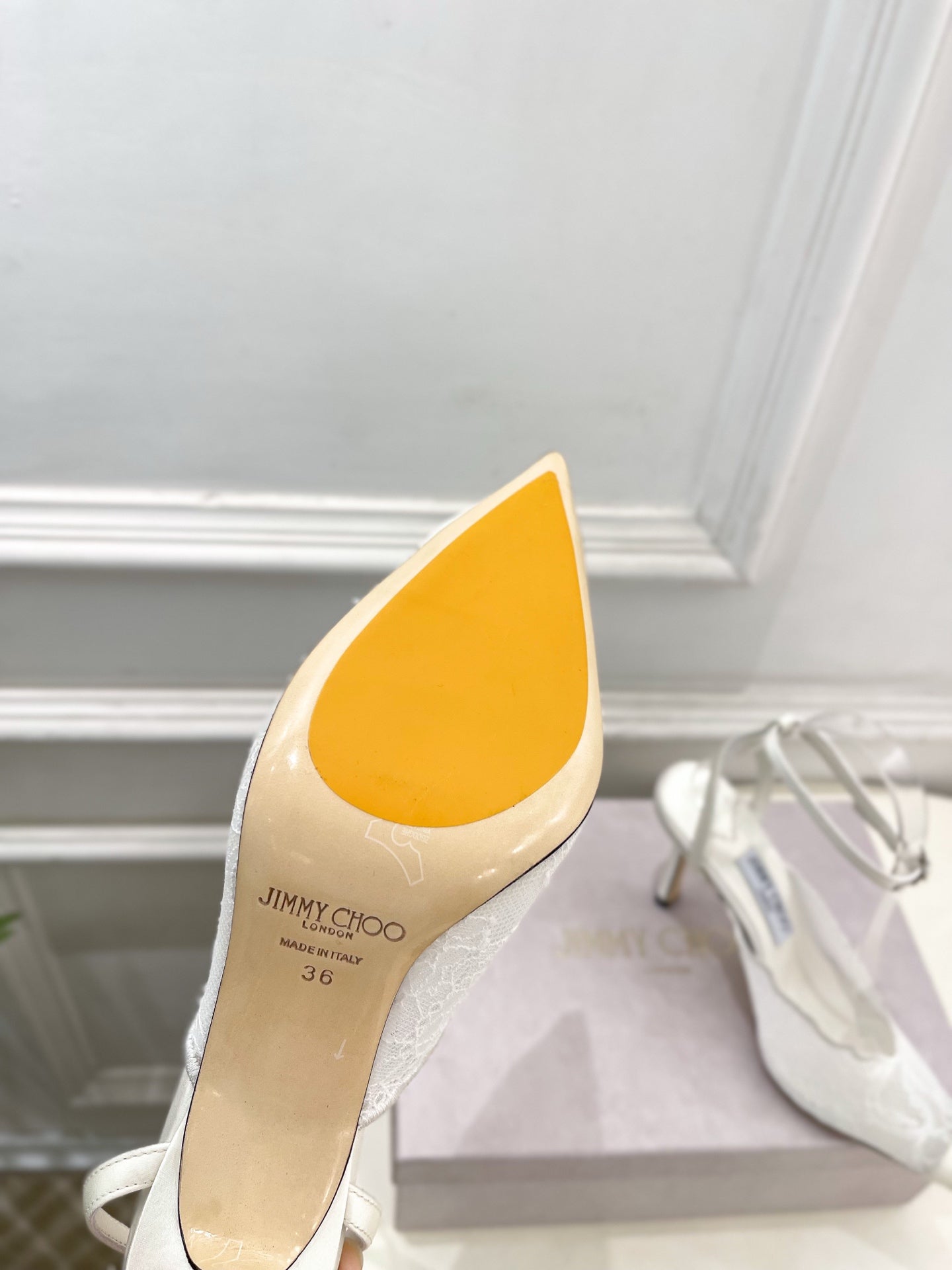 Jimmy Choo 2026 Faiz 90mm Pump White Lace Leather