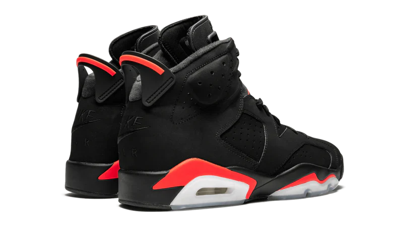 Nike Air Jordan 6 Retro Black Orange Velvet Leather
