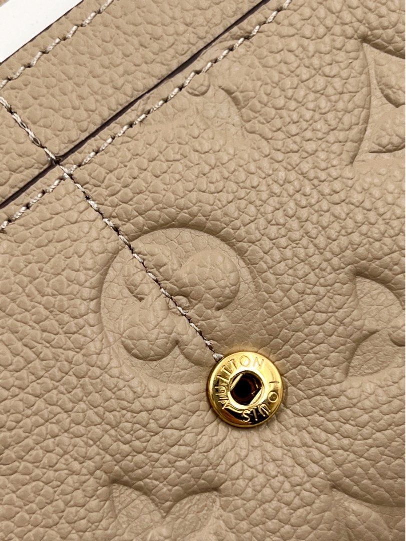 SARAH WALLET BEIGE MONOGRAM EMPREINTE 19CM