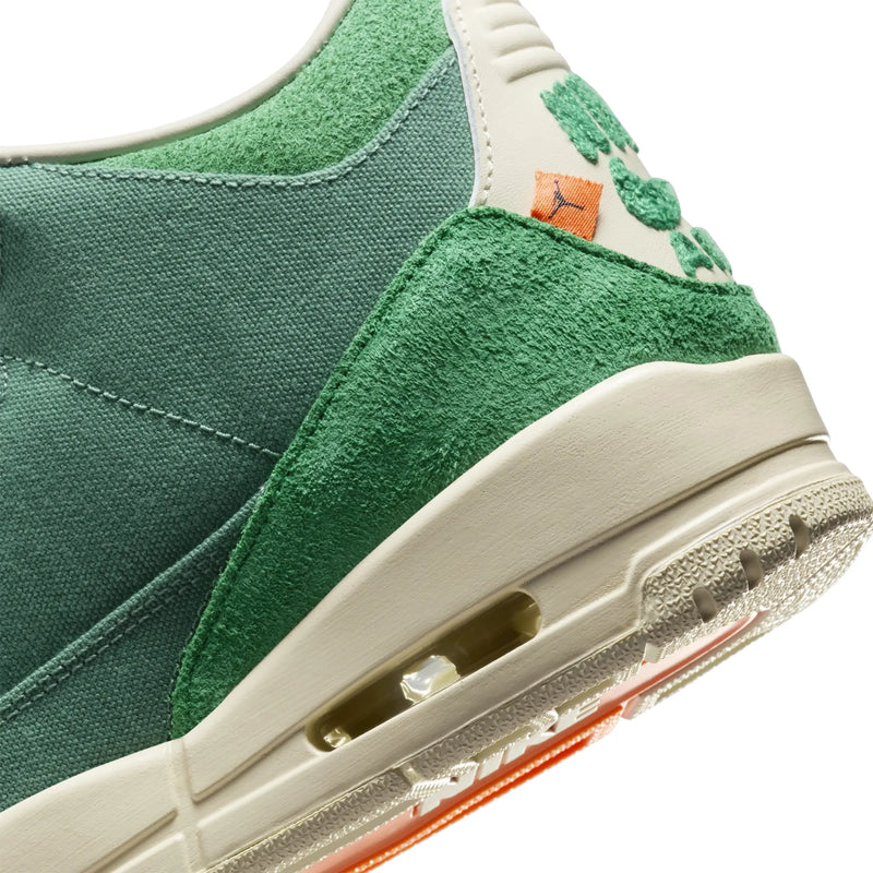Nina Chanel Abney x Air Jordan 3 Green Canvas Suede