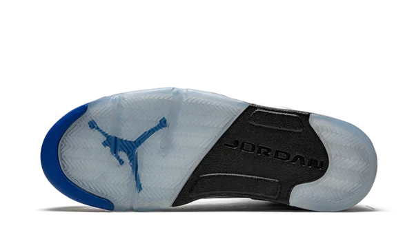 Nike Air Jordan 5 Retro White Stealth Gray Leather