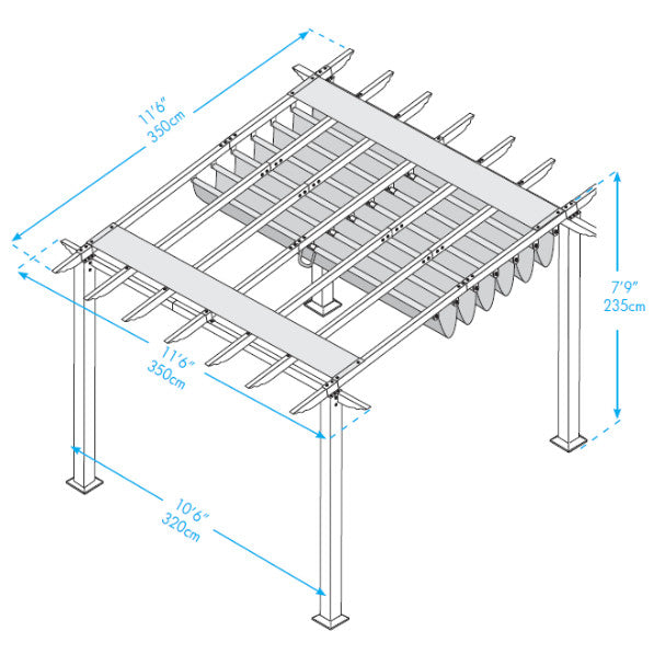 Paragon Outdoor Florence Soft Top Pergola