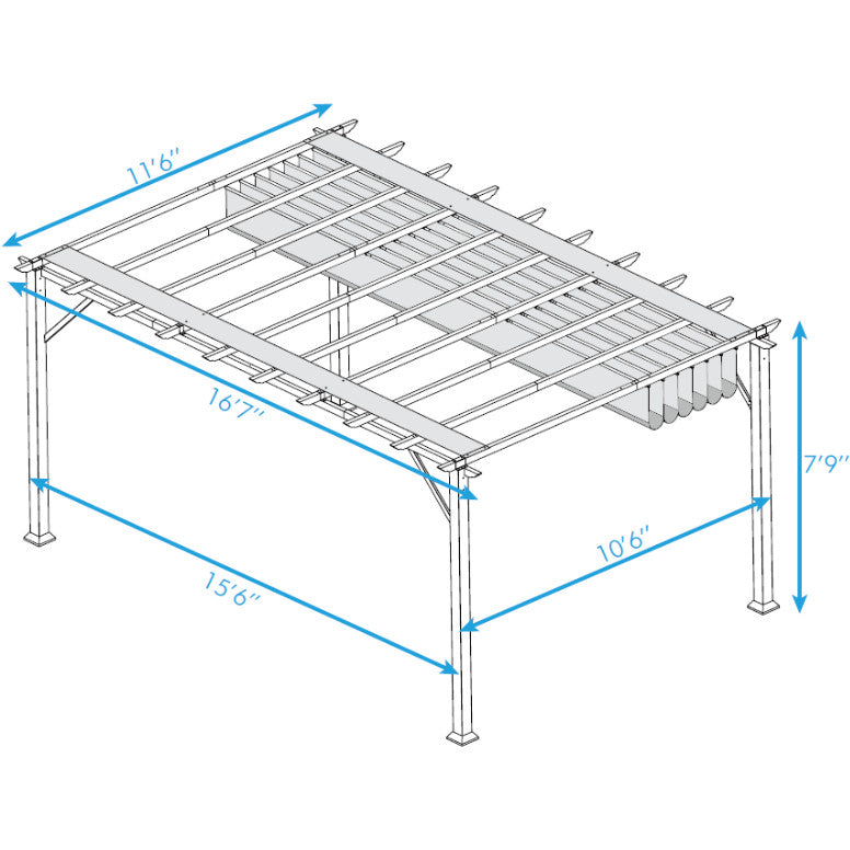 Paragon Outdoor Florence Soft Top Pergola