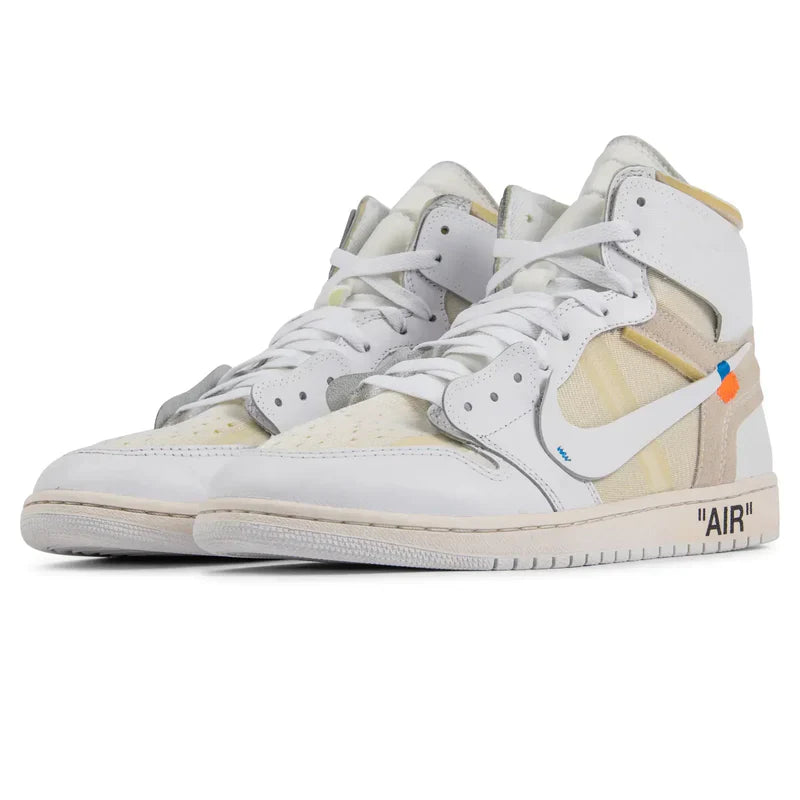 Off-White x Air Jordan 1 Retro White Beige Leather