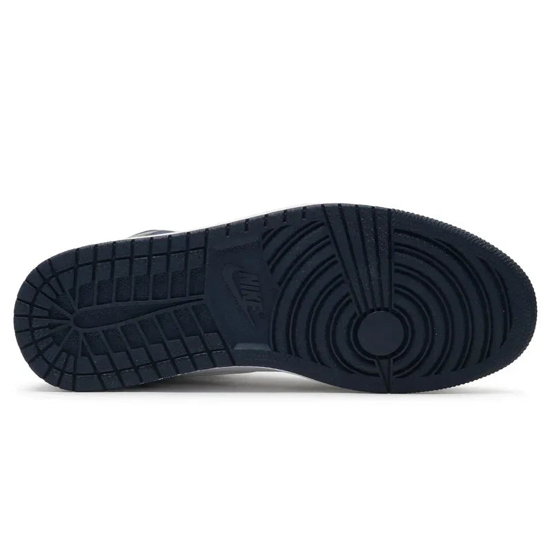 Nike Air Jordan 1 Navy Blue White Gray Cowhide